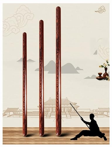 HBALDTEDC Tai Chi Ruler Stick Bang Rod, Tai Chi Ruler Martial Arts Stick Wooden Multiple Sizes(140 * 3cm)