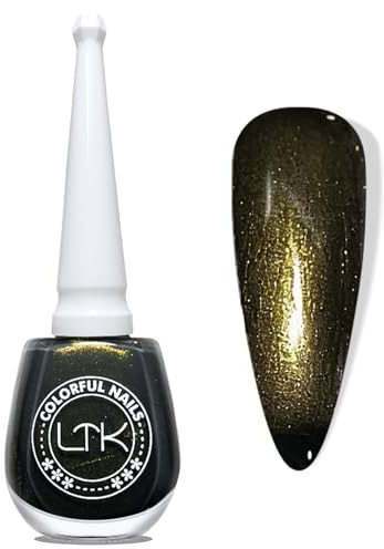 Svart nagellack – 13 ml glansig snabbtorkande och långvarig giftfri nagellack, glänsande naturlig effekt, vanligt nagellack utan UV-lampa för gör-det-själv-manikyr hemma färglack (svart)