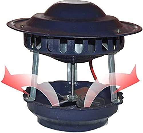Chimney Fan for Round Flue, Electric Chimney Fan Chimney Ventilation Fans Rooftop Inducer Fans Chimney Exhaust Fan for BBQ Hut Fireplace Thermo Stove [Energy Class A++],120 w（1pc）