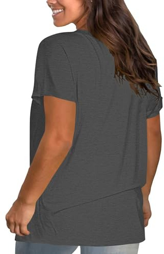 Cocila T Shirts Donna in Cotone Tinta Unita da Girocollo Manica Corta Top Camicie Larghe Magliette Larghi Casual T Shirts Donna Cotone Firmate Bambina Maglietta Oversize 1975