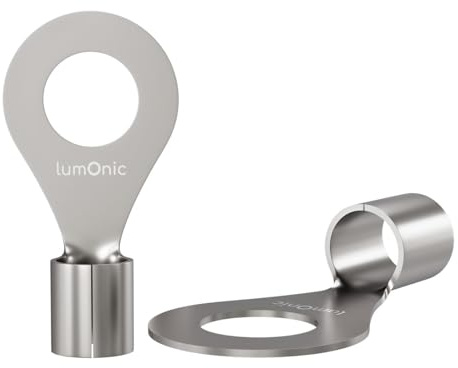 Lumonic 25x crimpterminaler nakna 4-6mm² I crimpterminaler M6 oisolerade I kabelskor M6, rörformade kabelskor 4mm2 6mm2 öglor, crimpkontakter