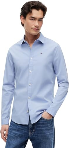 Tommy Jeans herrskjorta original stretch skjorta slim fit