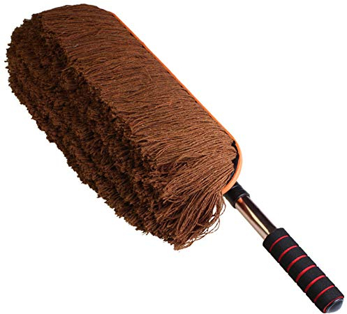 KongEU Verstellbarer Auto-Staubwedel Teleskop-Autowaschbürste, große Abdeckung, Auto-Reinigung, Mop Mehrzweck-Mikrofaser, unverzichtbares Auto-Heimzubehör