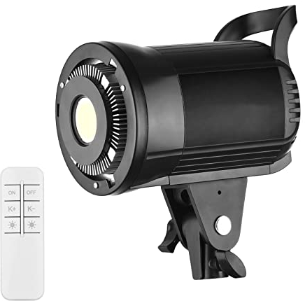 Andoer LM60Bi - Lampada video a LED da 135 W, 3000 K – 5600 K, dimmerabile, continua, con supporto Bowens e telecomando, per studio fotografico, YouTube, fotografia