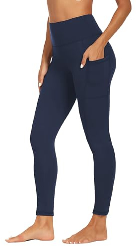Merlvida Leggins Deportivos Mujer Cintura Alta Mallas Deporte Mujer con Bolsillos Opaque Leggings Push Up Elásticos Pantalones Ropa Deportiva Mayas Gym para Yoga Fitness Running