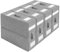 Arsey 4Er Pack Stapelbare Unterbett - Aufbewahrungsbox für Bettwäsche Organizer mit Sichtfenster Bettwäschen Aufbewahrung für Queen/King Size Bettlaken Set Bettdecken Decken, Grau