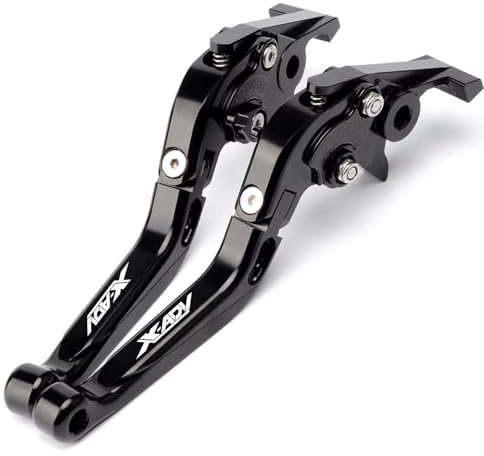 ZESIDIMO Para XADV750 X-ADV 750 2017-2023 X ADV Accesorios Moto Palancas de Freno y Embrague Plegables Extensibles Ajustables (Todo-Negro)