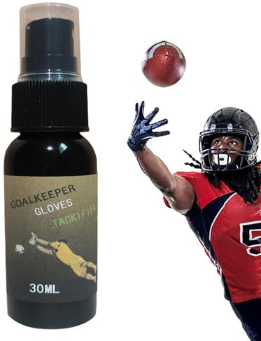 Generic Fußball-Handschuh-Spray – Grip-Booster, Torwart-Klebrigmacher, 30 Ml, Schwarz