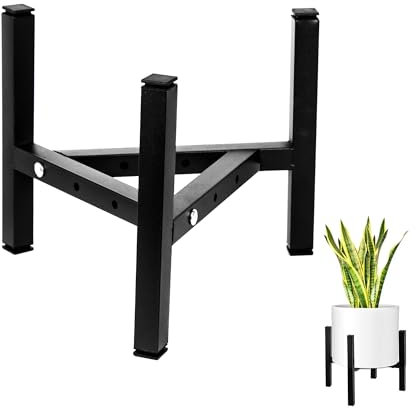 Supporto Per Piante Regolabile，Supporto Per Vasi Da Fiori Supporto Per Fiori Sgabello In Ferro Adatto Per Vasi Con Un Diametro Esterno Di 20-32 Cm, Ad Esempio Per l'Uso In Giardini Da Balcone