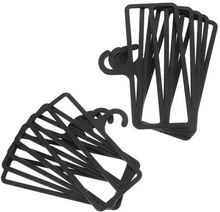 Alipis 10pezzi Per Dettaglio Gruccia Per Sciarpe Organizer Per Jeans Gruccie Per Armadio Espositore Per Sciarpe Pulitore Per Mute Grucche Compatte in Plastica Robusta