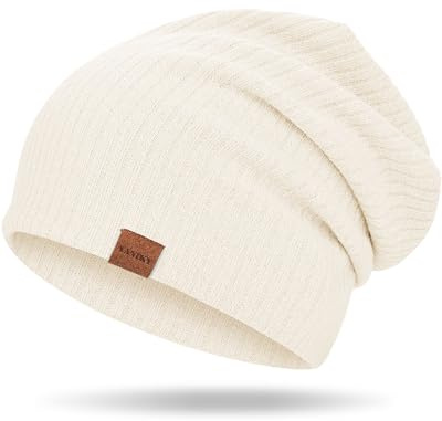 YANIKY Gorro Beanie Hombres y Mujeres, Gorro Ligero, Delgado, Suave y Respirable para Quimioterapia, Slouch Elástico y Antiviento para Otoño, Invierno y Primavera