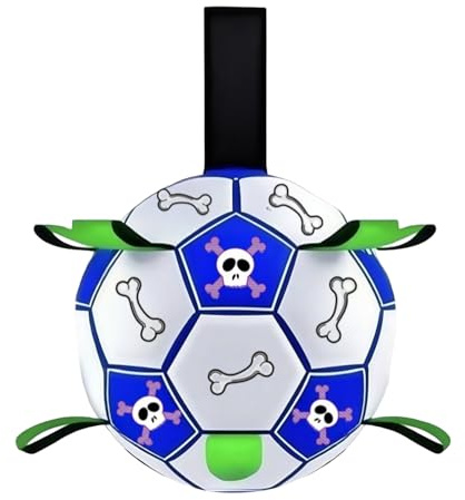 Protoence Fotbollsboll för hundar – interaktiv leksak för hund slagboll | Små till djur slagkrig följeslagare för bakgården gräsmatta trädgård underhållning