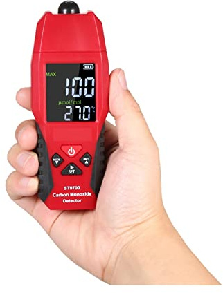 2 i 1 Co Gasdetektor temperaturmätare kolmonoxidanalysator luftkvalitetsmonitor gasläckningsanalysatorer Lcd Färgdisplay(Type1)