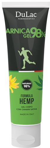 Dulac – Arnica 98% Gel Effetto Freddo, 100 ml, Formula Potenziata Hemp con Artiglio del Diavolo, Arnica per Cavalli Uso Umano, per Fastidi Muscolari e Articolari, con Canapa e Curcuma, Made in Italy