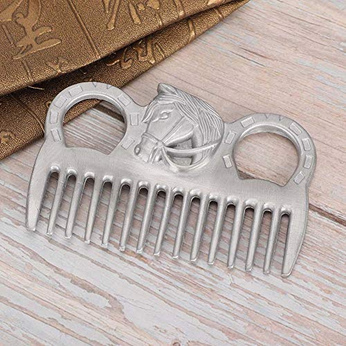 Generic Metal Durable Horse Comb with Polishing Technology for Mane and Tail Knot Cleaning for Equestrian Enthusiasts Metal/pocket-sized/Smooth Surface for Horses Comb Hair