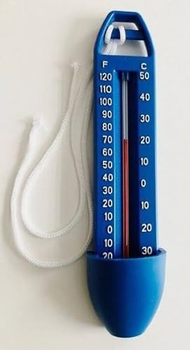 Thermometer für Pool Schwimmbad Planschbecken Poolthermometer Wassertemperatur (Blau)