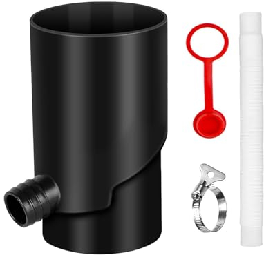 Regenwassersammelfass – UV-beständiges Regenwassersammel-Set – Regenfangsystem, sammelt Regenwasser aus der Dachrinne, für Gartenbewässerung, Reinigung