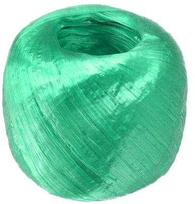 M METERXITY Corda Twine in Poliestere Nylon Plastica, Larghezza 4cm Lunghezza 110M Rotolo Corde Plastica Uso Domestico per Artigianato/Giardino/Imballaggio/Trasporto [360FT/4330IN, Verde]