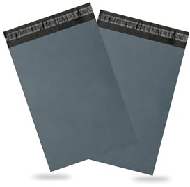 G4GADGET Lot de 100 grands sacs postaux de 25,4 x 35,6 cm – Sacs en polyéthylène résistants à la déchirure et imperméables pour l'expédition – Parfaits pour emballer des vêtements et des colis