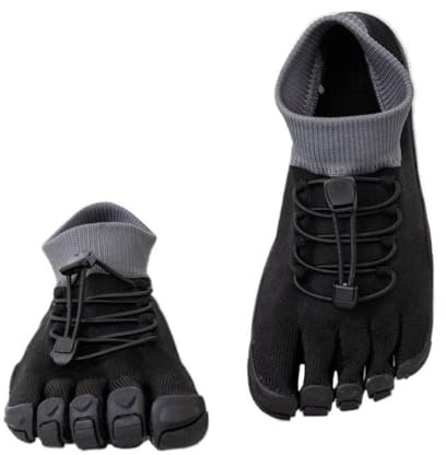 Generisch Scarpe a piedi nudi da donna e uomo, leggere, per il tempo libero, traspiranti, da donna, larghe, da passeggio, da palestra, da jogging, dai piedi larghi, per costume tradizionale, Nero , 35