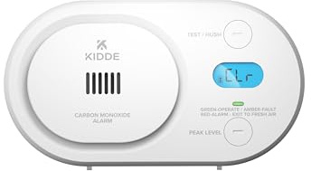 Kidde Detector de monóxido de Carbono, batería AA, Pantalla retroiluminada Digital, portátil para Viajes o en casa, Indicadores de Estado LED, Alarma de 85 dB, 5ª edición, COBD