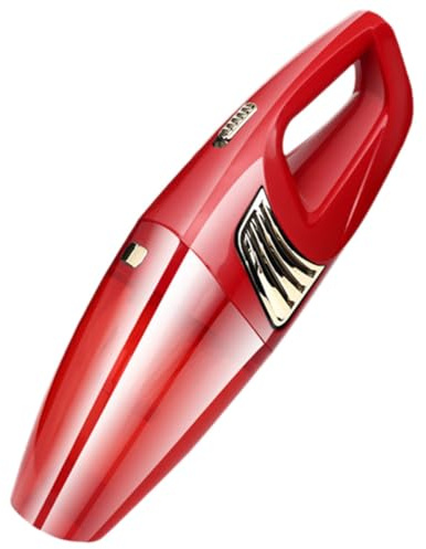 Healvian Aspirateur de Voiture sans Fil Portable Grosse Puissance D’Aspiration Compact et Léger Couleur Rouge Rechargeable USB pour Nettoyage Voiture et Maison Accessoires