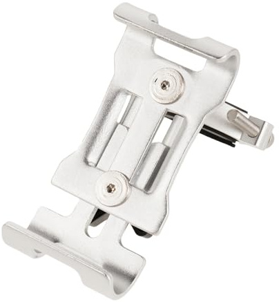 ROMISBABA Support Téléphone Moto Aluminium Fixe pour Guidon Support Smartphone Vélo et Moto Montage Stable pour Navigation Sécurisée