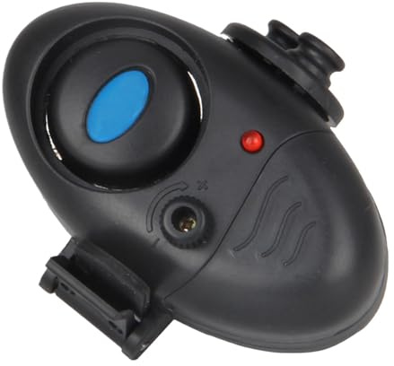 Allarme morso da pesca, allarme istantaneo giorno o notte, indicatore compatto a clip, design elegante, luce LED + sensibilità del suono regolabile, alloggiamento in ABS resistente, robusto – per