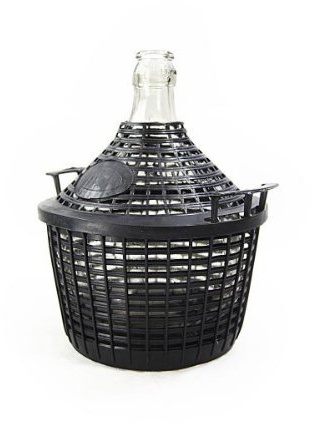 DAMIGIANA con cesto di protezione, 25 L – Conservazione e vergaeren