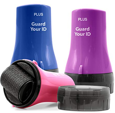 Plus Guard Your ID Roller Advanced Wide, Xtra Mixed (Blue, Pink, Purple)