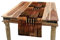 ABAKUHAUS Ethnisch Tischläufer, Geometrische Streifen-Design, Esszimmer Küche Rechteckiger Dekorativer Tischläufer, 40 x 225 cm, Braun Aprikose