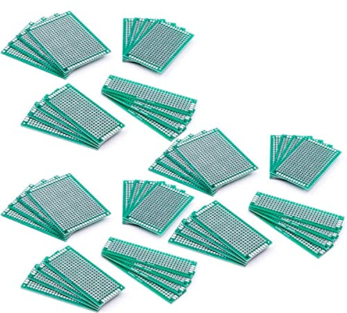 AZDelivery 5X Set 16 x PCB Board Lochrasterplatte Lochrasterplatine Leiterplatte kompatibel mit Arduino inklusive E-Book!