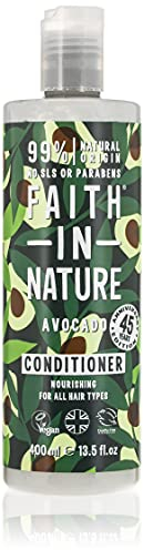 Faith In Nature Natural Avocado Conditioner, Nourishing, Vegan & Cruelty Free, No SLS or Parabens, for All Hair Types, 400ml