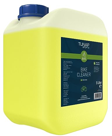 TUNAP SPORTS Fahrrad-Reiniger E-Bike ready | Pflege und Wartung für MTB, Rennrad - Rahmen und Teile (5 Liter Kanister)