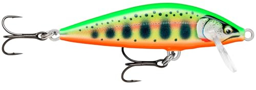 Rapala - Leurre de Pêche Countdown Elite Construction Balsa - Leurre Eau Douce Coulant - Profondeur de Nage 0,9m - Taille 4,5cm / 3,5g - Fabriqué en Estonie - Gilded Chartreuse Yamame
