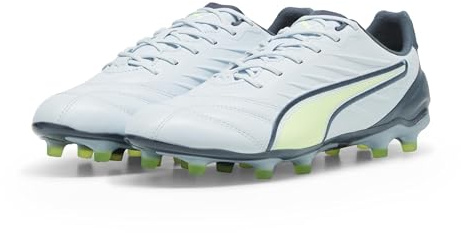 PUMA Unisex Adults King Pro FG/AG Soccer Shoe, Frosted Dew-Fizzy Apple-Gray Skies, 42 EU