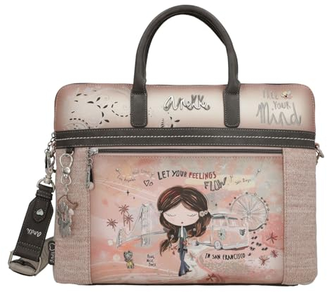Anekke Peace & Love Briefcase Pink
