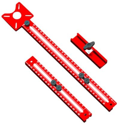 Gabarit circulaire pour défonceuse à bois, base de support de rainure de fraisage en alliage d'aluminium de 40 cm, pour guide de bord de machine à découper, outil de positionnement circulaire (D)