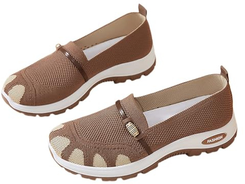 Zapatos de senderismo para mujer, zapatos de verano, zapatillas informales, zapatillas de deporte, ligeras, anchas, ortopédicas, espuma viscoelástica, transpirables, informales, cómodas, para correr