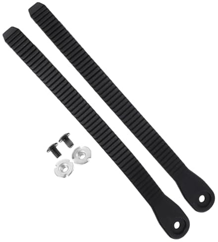Toyvian Correas de Fijación para Patines de Línea Negras, Hebillas Reemplazables de 210 Mm, Accesorios Duraderos para Zapatos de Patinaje, Kit de 2 Piezas para Ajuste Seguro en Patinaje