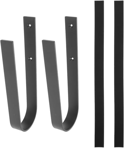 VILLFUL Gancio da Parete per Skateboard e Tavola da Surf in Ferro Copertura Protettiva Supporto da Muro per Longboard e Snowboard Organizer Sportivo Resistente per Casa e Garage