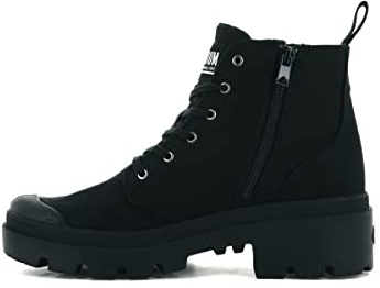 Palladium, PALLABASE TWILL, Boots female, Noir, 37.5, EU