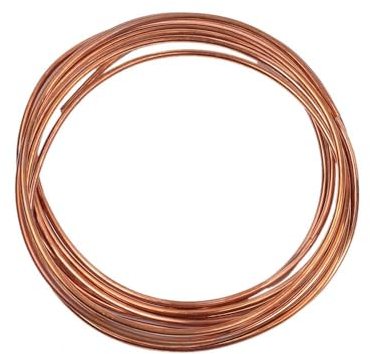 Kupferdraht, Blanker T2 Kupferdraht, ø 0,9mm-4mm, Reiner Basteldraht, Schmuckdraht, Coil Wickeldraht mit Gute Wärmeleitfähigkeit und Korrosionsbeständigkeit