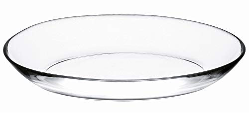33cm & 34cm Clear Glass Oval Food Serving Plate Platter Bowl Tray Dinner Dish (33cm)