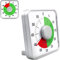 FISHTEC Timer Mechanisch 60 Minuten, 2 Farbbereiche, Große Ziffern für Einfaches Ablesen, Lauter Alarm, Ideal für Küche, Büro, Klassenzimmer & Sport, Mit Ständer, Haken – 19 x 19 x 5 cm