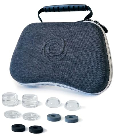 Oniverse Custodia universale per controller PS5, PS4, Xbox One Series X|S con prolunghe per joystick e anelli di precisione, antiurto, interno in velluto antigraffio, scomparto per accessori