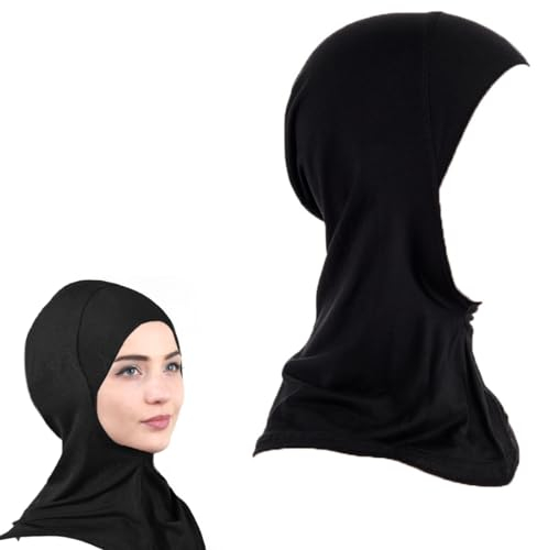 Teegxddy Hijab Kopftuch, Mütze und Unterkappe - Elastisch, Atmungsaktiv und Dehnbar für Frauen