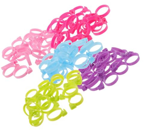 Cabilock 50piezas De Silicona para Manga Pastelera Clips Reutilizables para Sellar Mangas Decoración De Tartas