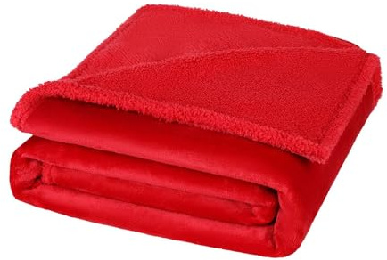 Liveinu Copridivano & Copriletto Impermeabile per Cani, Tappetino per Gatti per Divano, Letto, Lavabile Coperta per Animali Domestici, per Cani Grandi/Piccoli, Rosso, 50x70cm