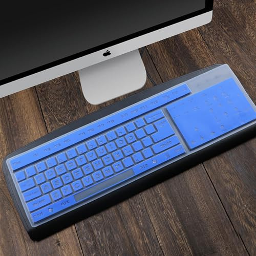 DüNn Tangentbordsskydd universellt tangentbord skyddande fodral silikon tangentbordsskydd universellt vattentätt dammtätt tangentbord skyddsfilm för stationär dator tangentbord